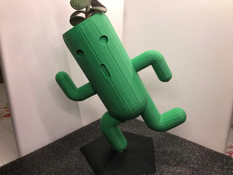 3D Printed Cactuar Planter