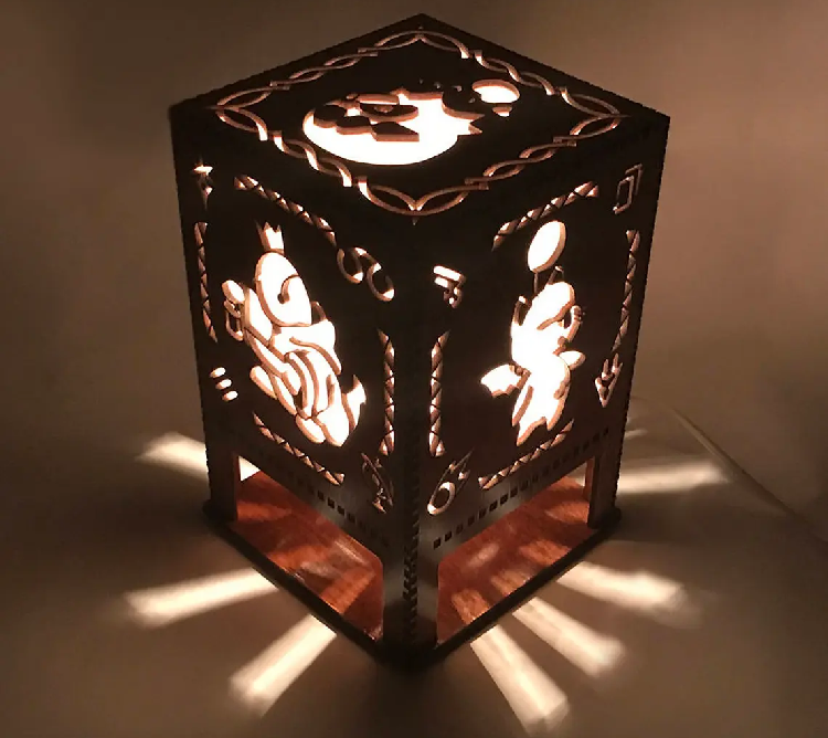 Final Fantasy Lasercut Lamp