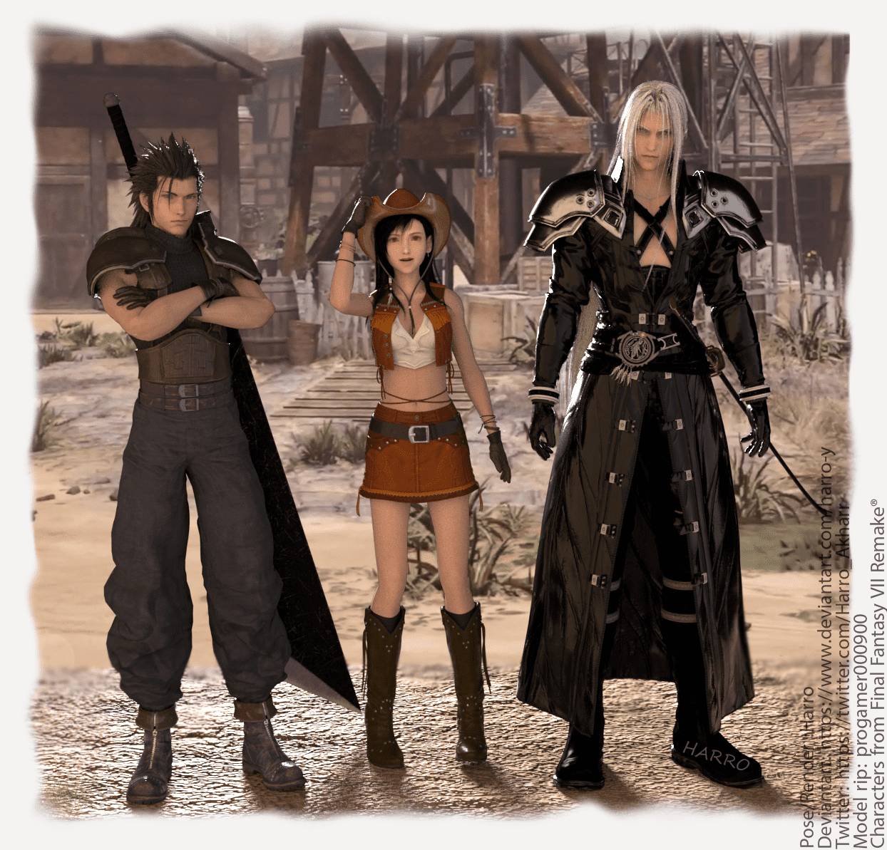 Final fantasy tifa and sephiroth