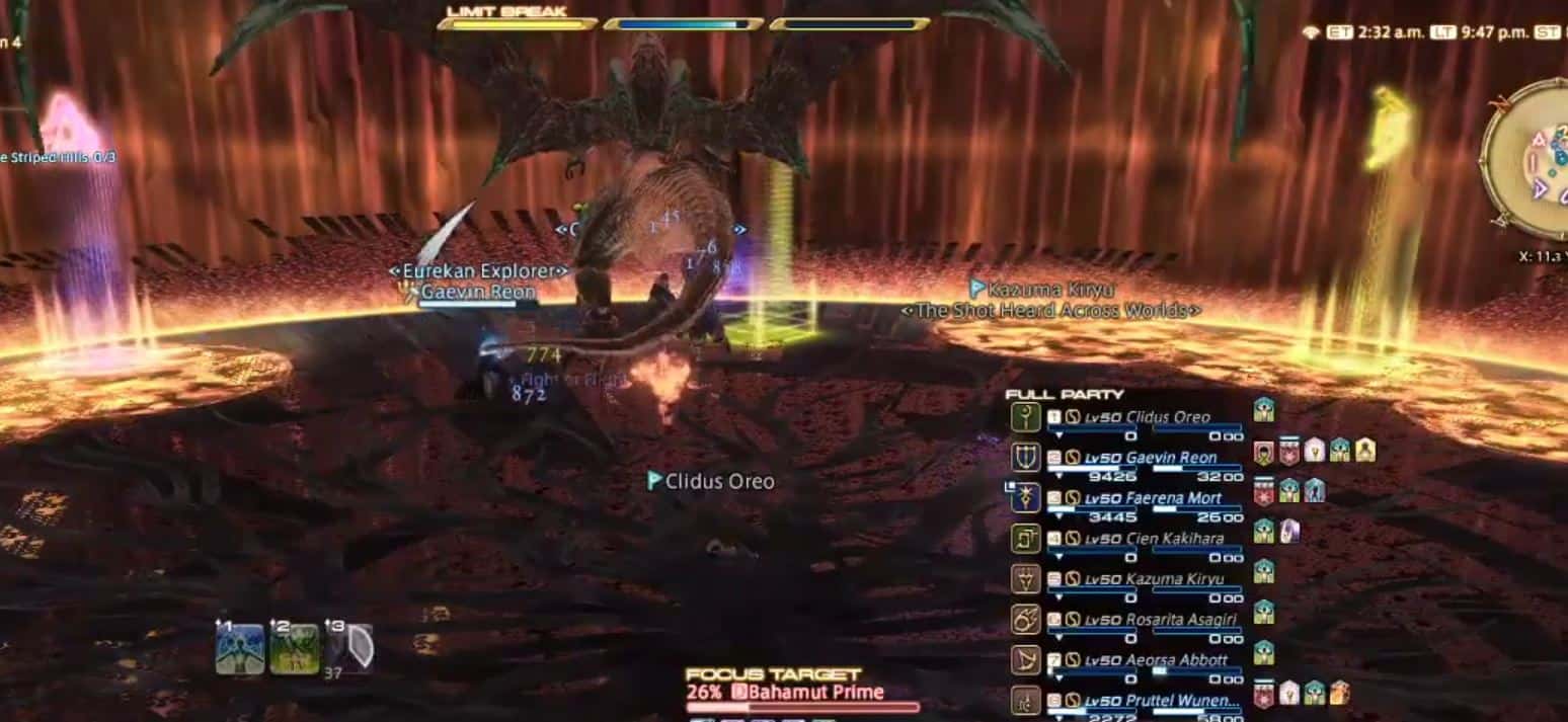 Phase 4 Teraflare Bahamut Final Fantasy XIV Gameplay